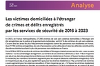 Les victimes domiciliées à l’étranger de crimes et délits enregistrés par les services de sécurité de 2016 à 2023 - Interstats Analyse n°69